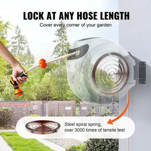 Wall-Mounted Intelligent Hose Management System - 180° Swivel
